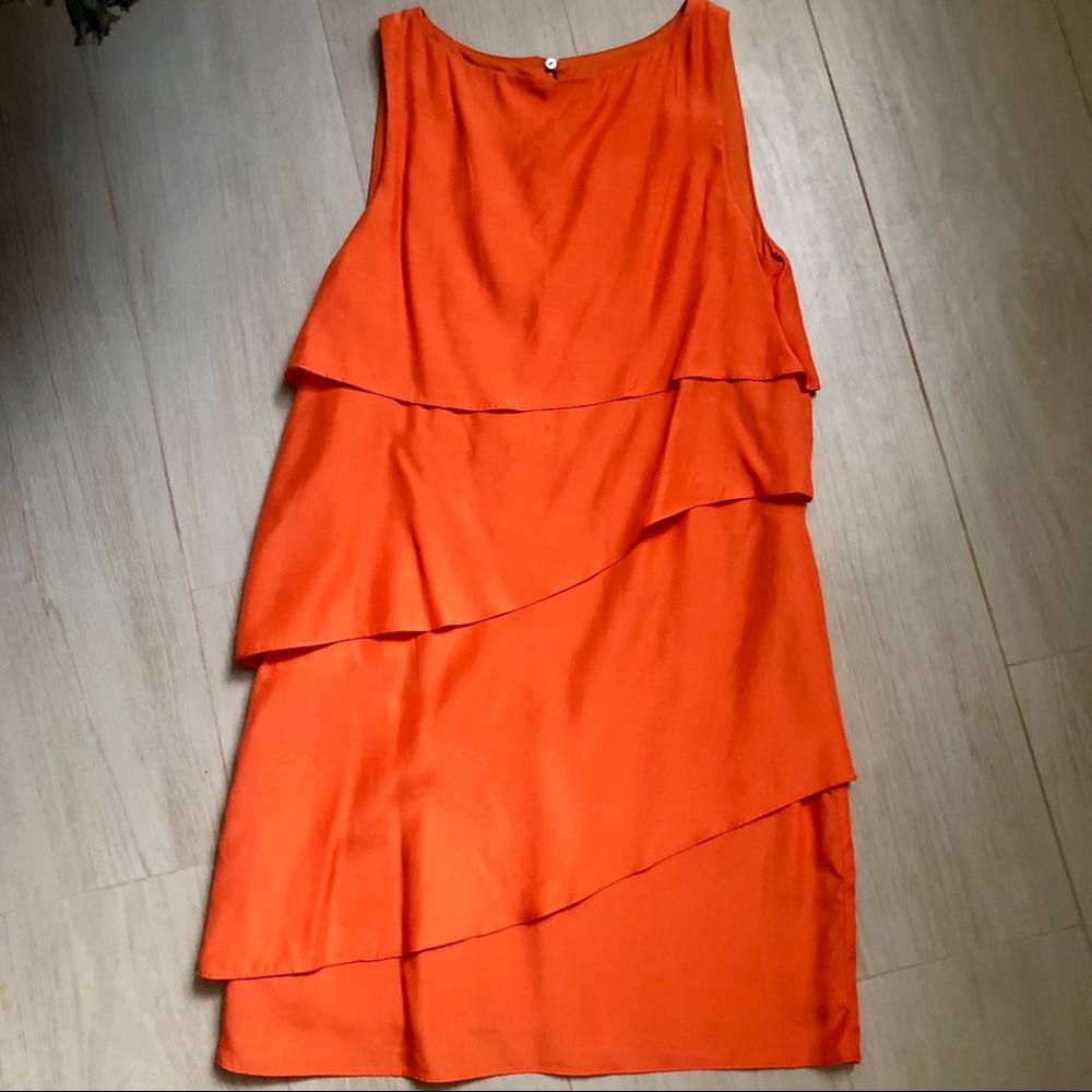 ZARA Sleeveless Orange Dress, Size S